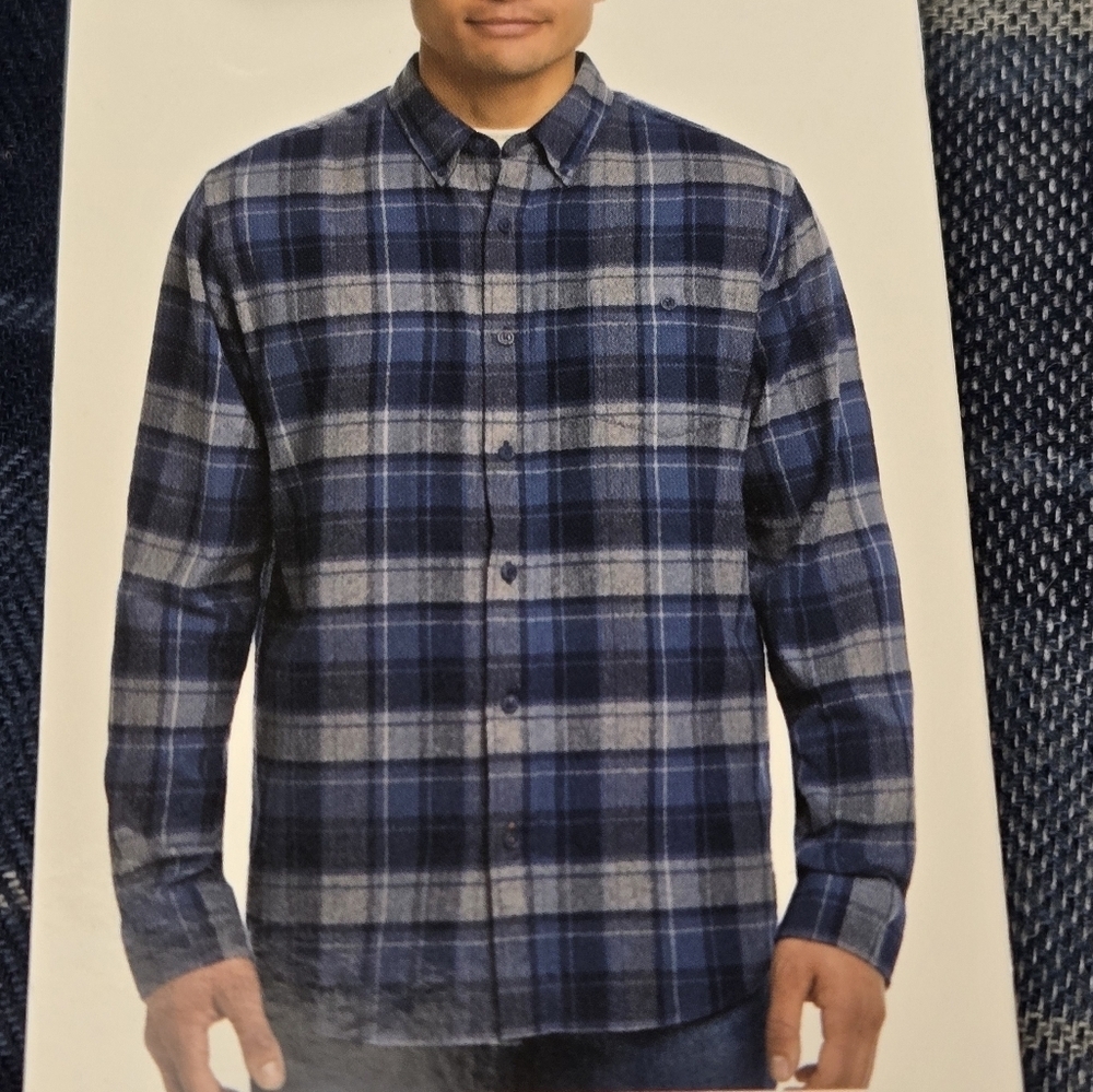 NWT Original Weatherproof Vintage Flannel Shirt Men’s Size‎ XXL  Blue